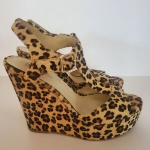 COPY - INC International Concepts Leopard Print Wedge Sandal